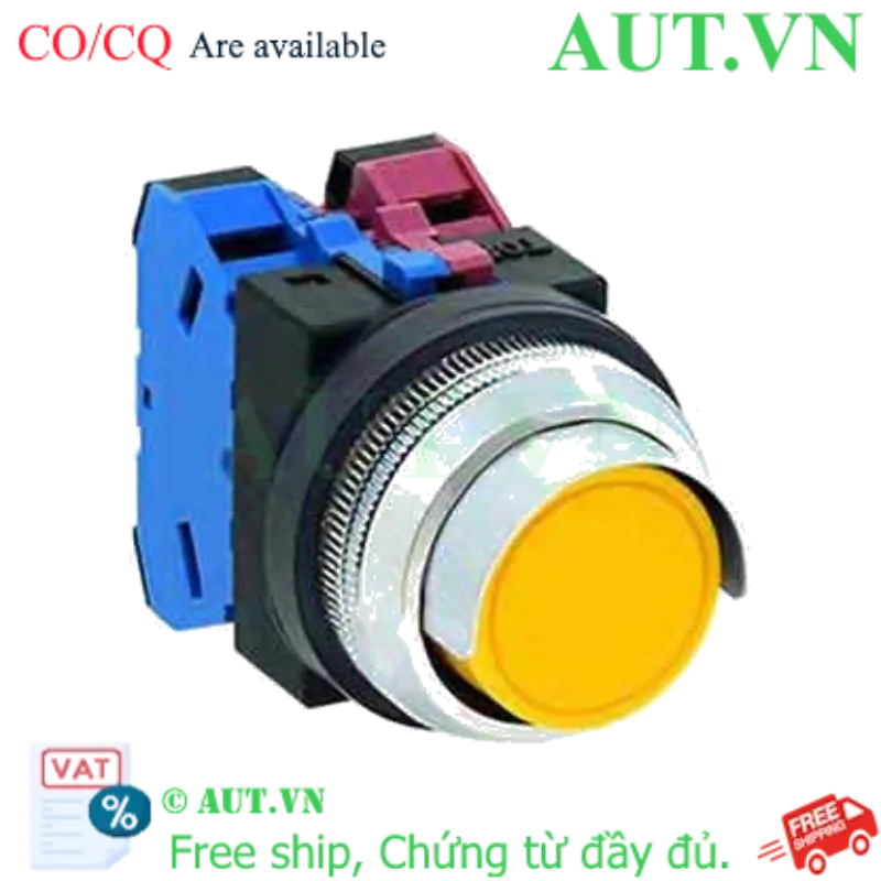 Ảnh của Nút nhấn giữ không đèn IDEC AON2G11Y D30 1NO+1NC (Vàng)