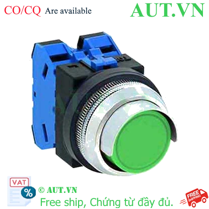 Ảnh của Nút nhấn giữ không đèn IDEC AON2G20G D30 2NO (Xanh)