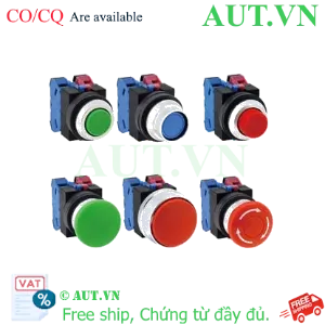 Ảnh của Nút nhấn giữ không đèn IDEC AOS322NR D25 2NO+2NC (Đỏ)