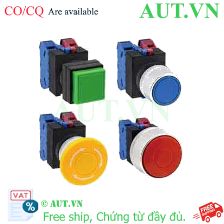 Ảnh của Nút nhấn giữ không đèn IDEC AOW122W-MAU D22 2NO+2NC (Trắng)