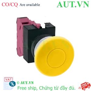 Ảnh của Nút nhấn giữ không đèn IDEC AOW401Y-MAU D22 1NC (Vàng)