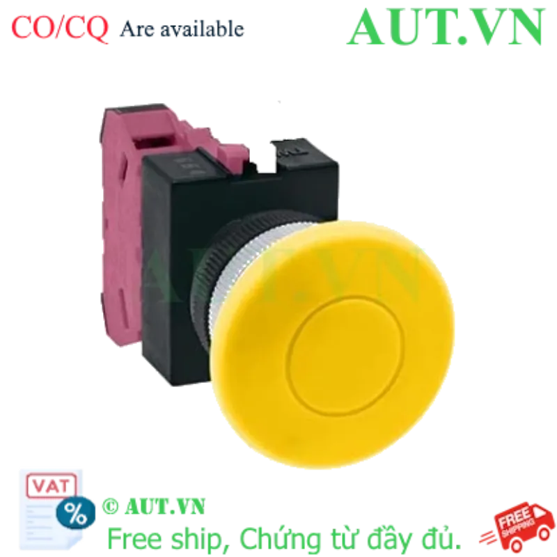 Ảnh của Nút nhấn giữ không đèn IDEC AOW401Y-MAU D22 1NC (Vàng)