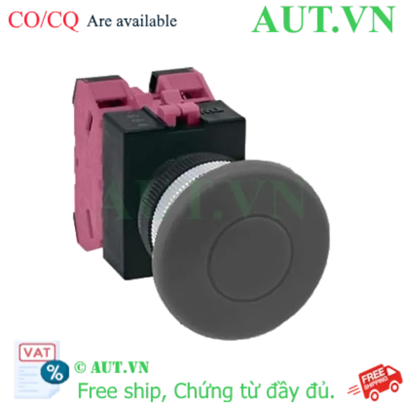 Ảnh của Nút nhấn giữ không đèn IDEC AOW402B D22 2NC (Đen)