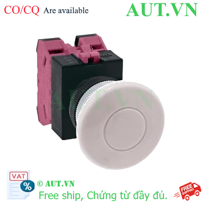 Ảnh của Nút nhấn giữ không đèn IDEC AOW402W-MAU D22 2NC (Trắng)