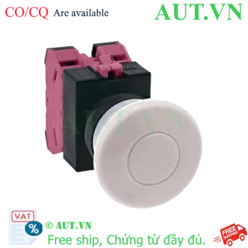 Ảnh của Nút nhấn giữ không đèn IDEC AOW402W-MAU D22 2NC (Trắng)