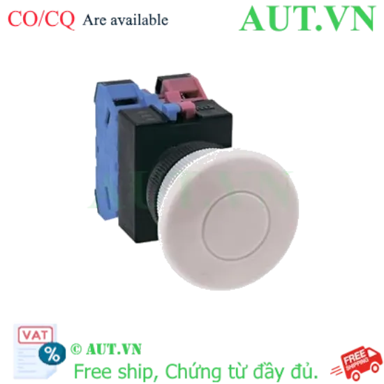 Ảnh của Nút nhấn giữ không đèn IDEC AOW411W-MAU D22 1NO+1NC (Trắng)