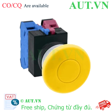 Ảnh của Nút nhấn giữ không đèn IDEC AOW411Y-MAU D22 1NO+1NC (Vàng)