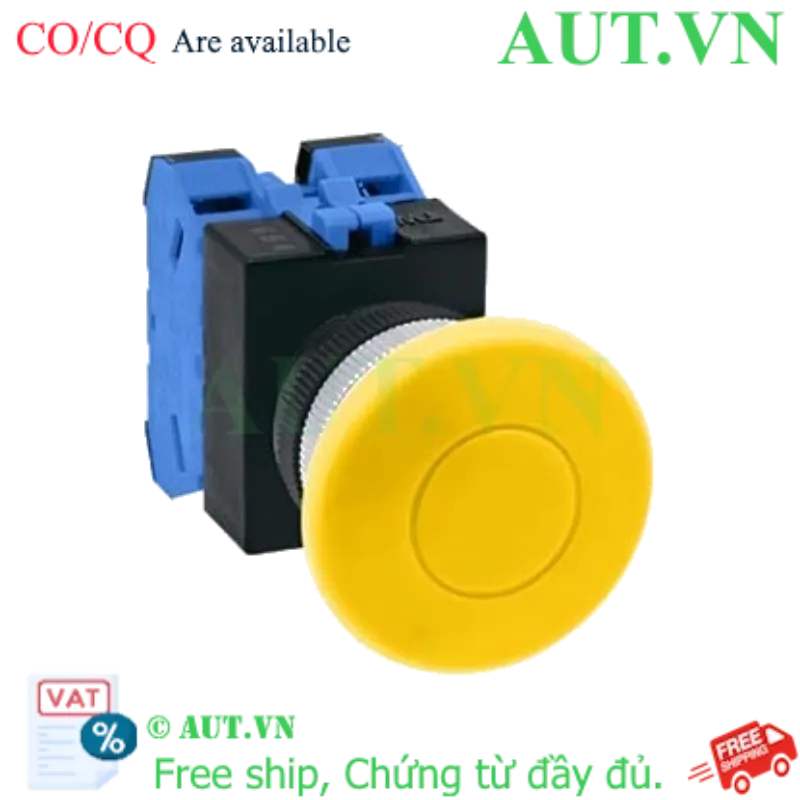 Ảnh của Nút nhấn giữ không đèn IDEC AOW420Y D22 2NO (Vàng)