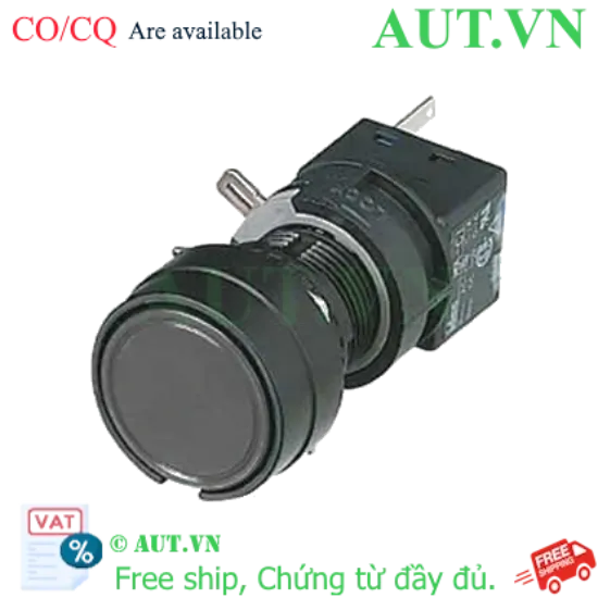 Ảnh của Nút nhấn giữ không đèn IDEC HA1B-A1C1VB D16 1NO+1NC (Đen)