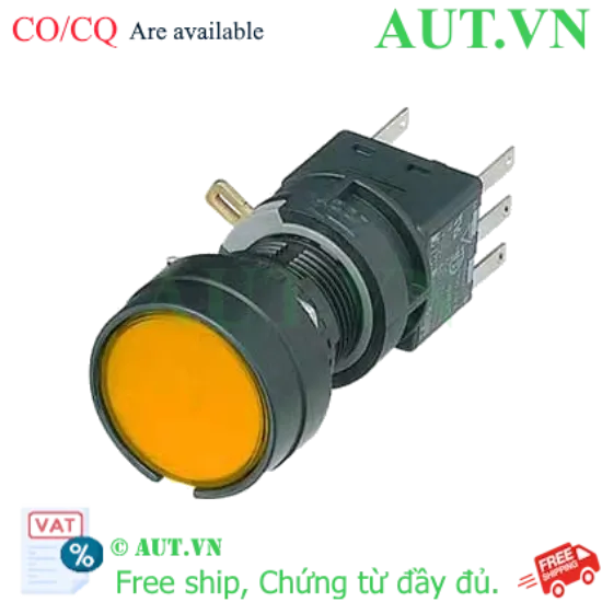 Ảnh của Nút nhấn giữ không đèn IDEC HA1B-A1C2LA D16 2NO+2NC (Hổ phách)