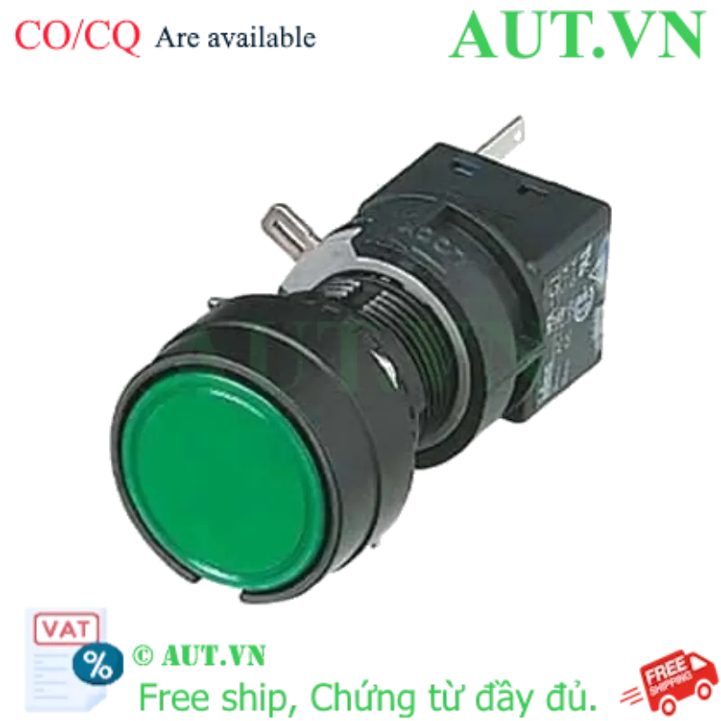 Ảnh của Nút nhấn giữ không đèn IDEC HA1B-A1C5G D16 1NO+1NC (Xanh)