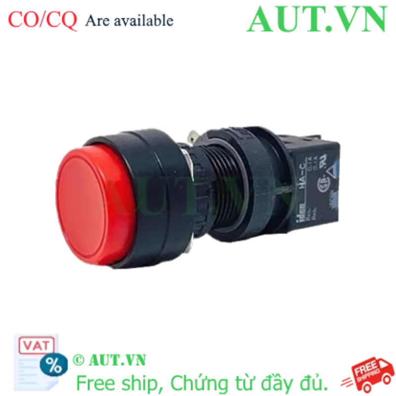 Ảnh của Nút nhấn giữ không đèn IDEC HA1B-A2C2VR D16 2NO+2NC (Đỏ)