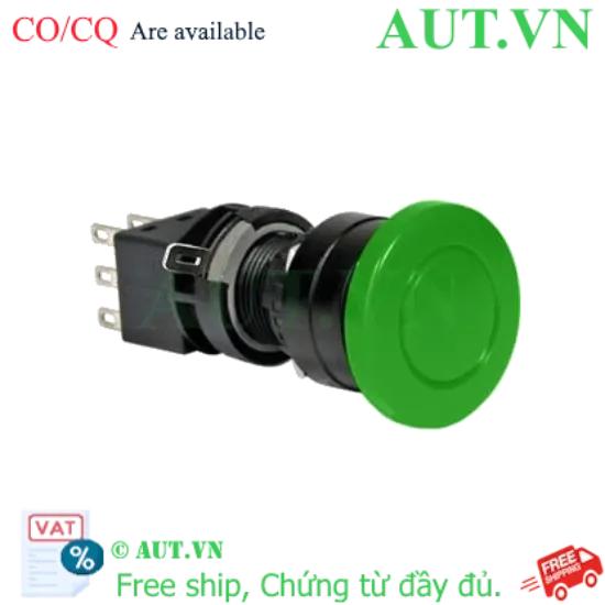 Ảnh của Nút nhấn giữ không đèn IDEC HA1B-A3C1G D16 1NO+1NC (Xanh)