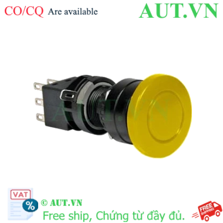 Ảnh của Nút nhấn giữ không đèn IDEC HA1B-A3C2VY D16 2NO+2NC (Vàng)