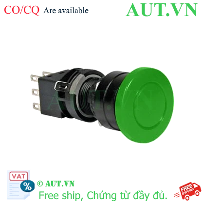Ảnh của Nút nhấn giữ không đèn IDEC HA1B-A3C5G D16 1NO+1NC (Xanh)