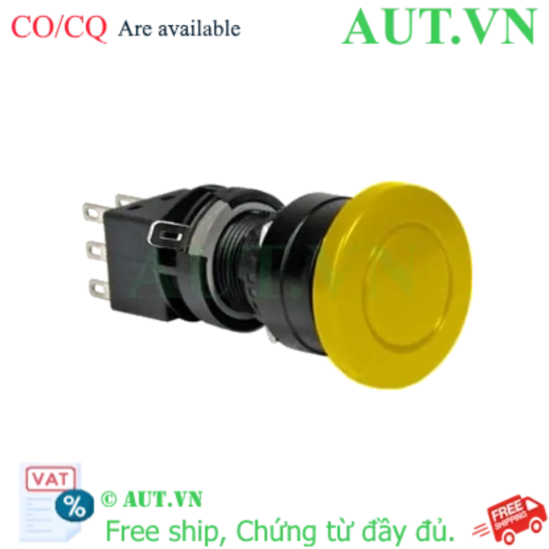 Ảnh của Nút nhấn giữ không đèn IDEC HA1B-A3C5Y D16 1NO+1NC (Vàng)