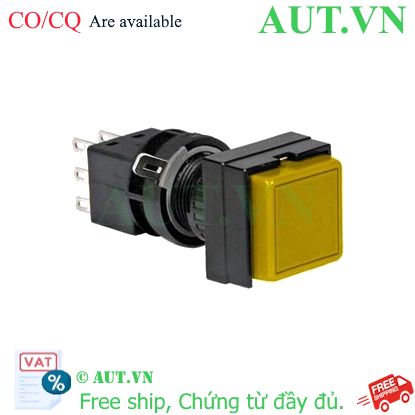 Ảnh của Nút nhấn giữ không đèn IDEC HA2B-A2C2VY D16 2NO+2NC (Vàng)
