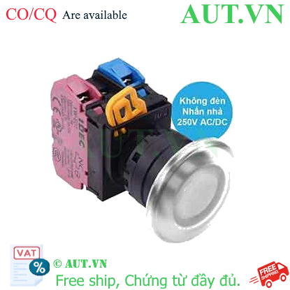 Ảnh của Nút nhấn nhả IDEC YW1L-M4E11Q0W D22 1NO+1NC (Trắng)