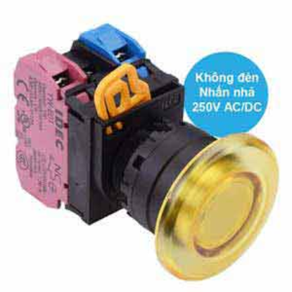 Ảnh của Nút nhấn nhả IDEC YW1L-M4E11Q0Y D22 1NO+1NC (Vàng)