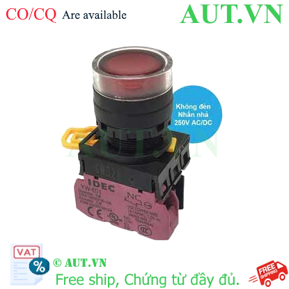 Ảnh của Nút nhấn nhả IDEC YW1L-MF2E01Q0R D22 1NC (Đỏ)