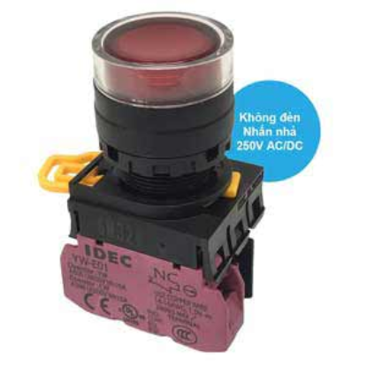 Ảnh của Nút nhấn nhả IDEC YW1L-MF2E01Q0R D22 1NC (Đỏ)