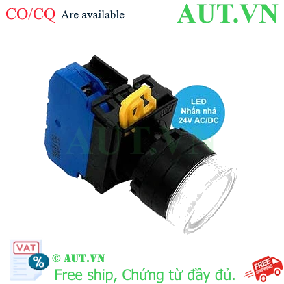 Ảnh của Nút nhấn nhả có đèn IDEC YW1L-MF2E10Q4PW 24VAC/DC D22 1NO (Trắng)