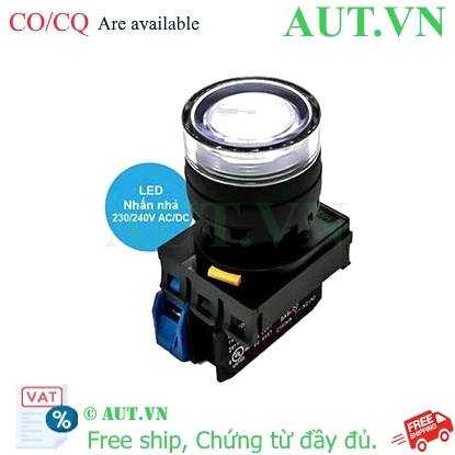 Ảnh của Nút nhấn công tắc có LED YW1L-MF2E10QM3W IDEC, mới