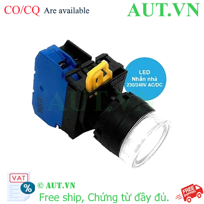 Ảnh của Nút nhấn công tắc có LED YW1L-MF2E10QM3PW IDEC, tốt