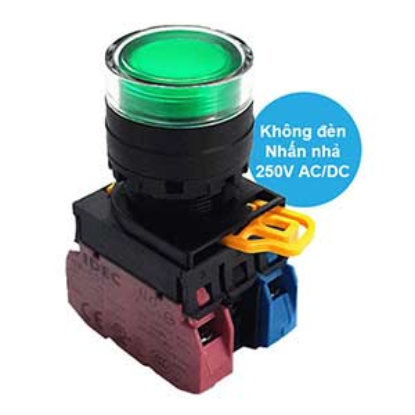 Ảnh của Nút nhấn nhả IDEC YW1L-MF2E11Q0G D22 1NO+1NC (Xanh)