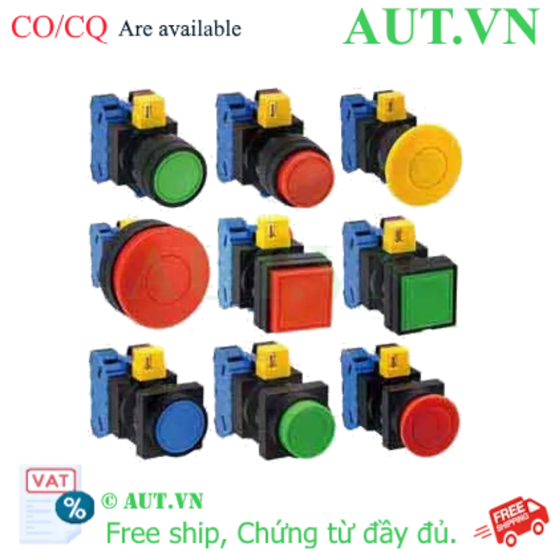 Ảnh của Nút nhấn giữ không đèn IDEC HW2B-A120W D22 2NO (Trắng)