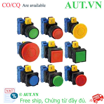 Ảnh của Nút nhấn giữ không đèn IDEC HW3B-A102G-MAU D22 2NC (Xanh)