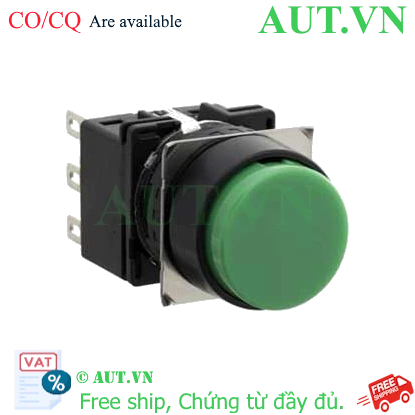 Ảnh của Nút nhấn giữ không đèn IDEC LB1B-A1T1G D16 1NO+1NC (Xanh)