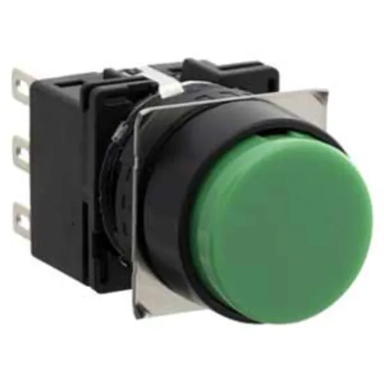 Ảnh của Nút nhấn giữ không đèn IDEC LB1B-A1T3LG D16 3NO+3NC (Xanh)