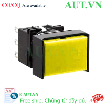 Ảnh của Nút nhấn giữ không đèn IDEC LB3B-A1T2LY D16 2NO+2NC (Vàng)