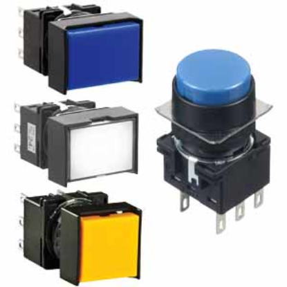Ảnh của Nút nhấn giữ không đèn IDEC LB4B-A1T5G D16 1NO+1NC (Xanh)