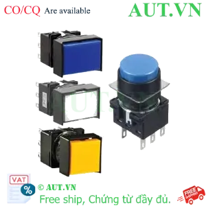 Ảnh của Nút nhấn giữ không đèn IDEC LB4B-A1T7G D16 3NO+3NC (Xanh)