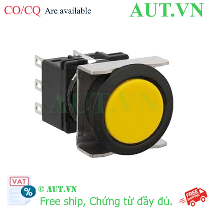Ảnh của Nút nhấn giữ không đèn IDEC LB6B-A1T1LY D18 1NO+1NC (Vàng)