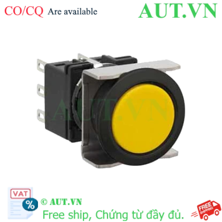 Ảnh của Nút nhấn giữ không đèn IDEC LB6B-A1T2Y D18 2NO+2NC (Vàng)
