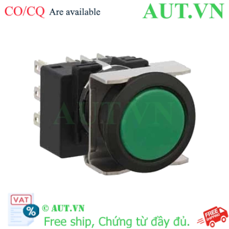 Ảnh của Nút nhấn giữ không đèn IDEC LB6B-A1T7G D18 3NO+3NC (Xanh)