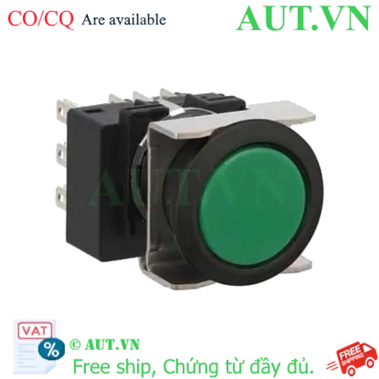 Ảnh của Nút nhấn giữ không đèn IDEC LB6B-A1T7G D18 3NO+3NC (Xanh)