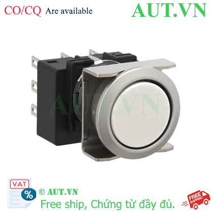 Ảnh của Nút nhấn giữ không đèn IDEC LB6MB-A1T2LW D18 2NO+2NC (Trắng)