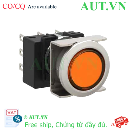 Ảnh của Nút nhấn giữ không đèn IDEC LB6MB-A1T3LA D18 3NO+3NC (Hổ phách)