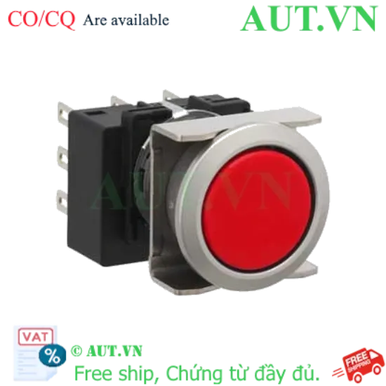 Ảnh của Nút nhấn giữ không đèn IDEC LB6MB-A1T3VR D18 3NO+3NC (Đỏ)