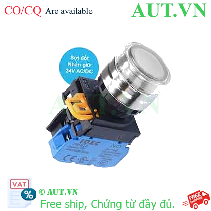 Ảnh của Nút nhấn giữ có đèn IDEC YW4L-AF2E10Q7W 24VAC/DC D22 1NO (Trắng)