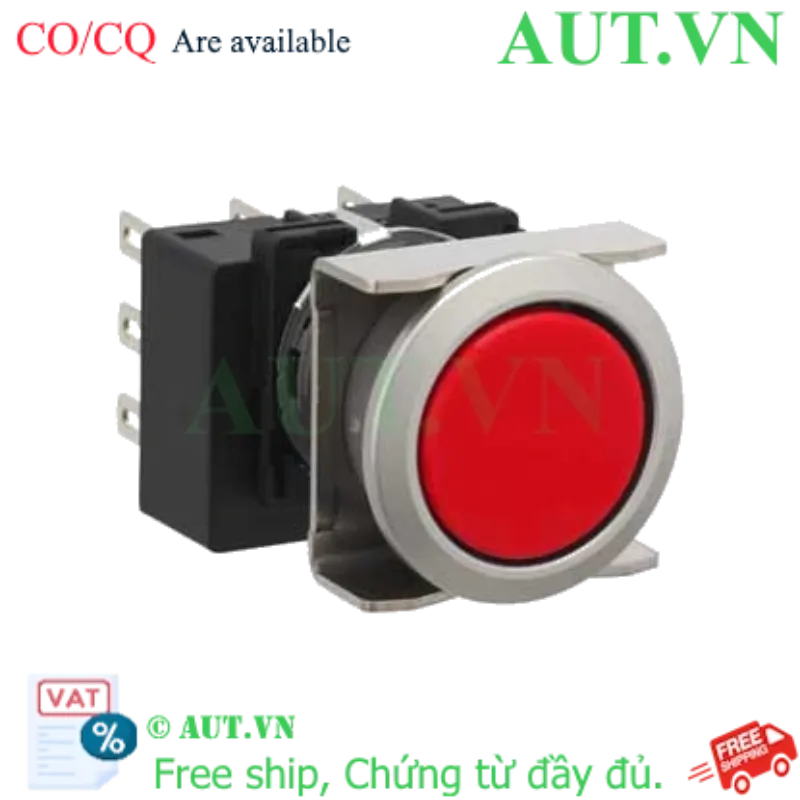 Ảnh của Nút nhấn giữ không đèn IDEC LB6MB-A1T5R D18 1NO+1NC (Đỏ)
