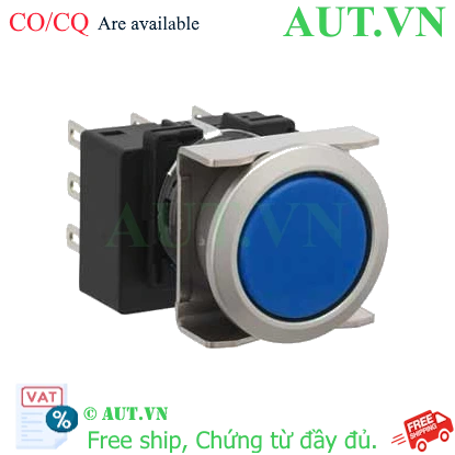 Ảnh của Nút nhấn giữ không đèn IDEC LB6MB-A1T6S D18 2NO+2NC (Xanh)