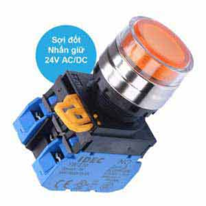 Ảnh của Nút nhấn giữ có đèn IDEC YW4L-AF2E20Q7A 24VAC/DC D22 2NO (Hổ phách)