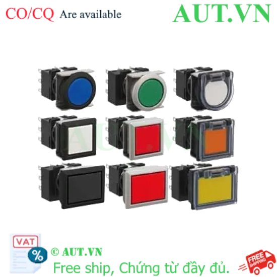 Ảnh của Nút nhấn giữ không đèn IDEC LB7GB-A1T7LR 3NO+3NC (Đỏ)