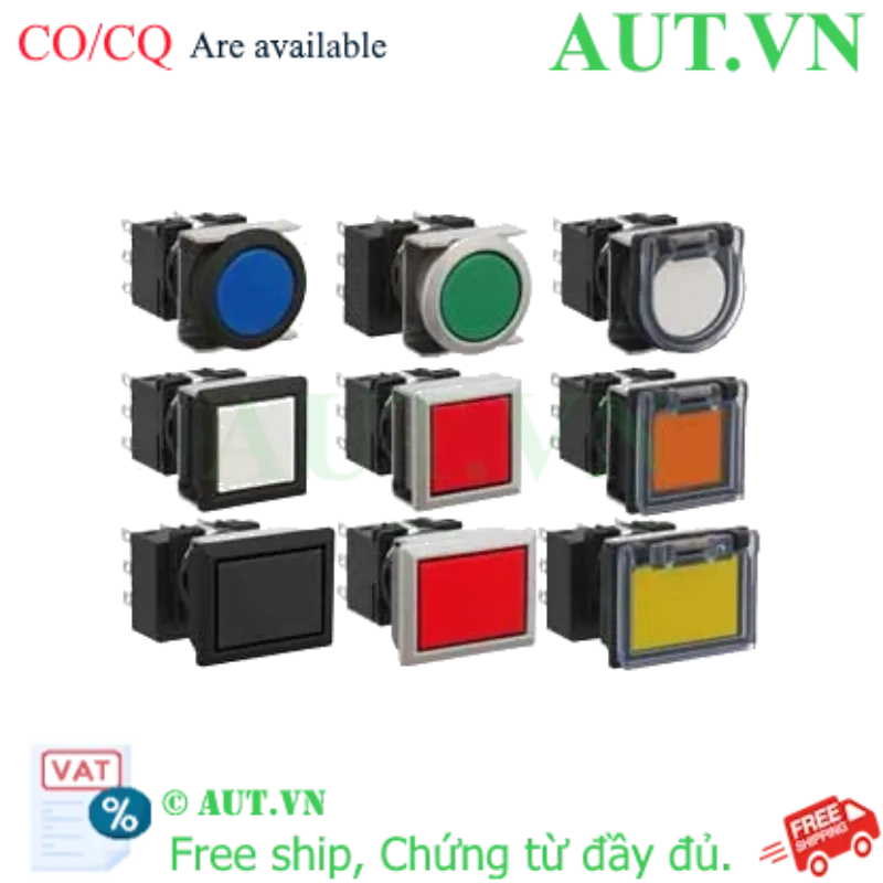Ảnh của Nút nhấn giữ không đèn IDEC LB7GB-A1T7LR 3NO+3NC (Đỏ)