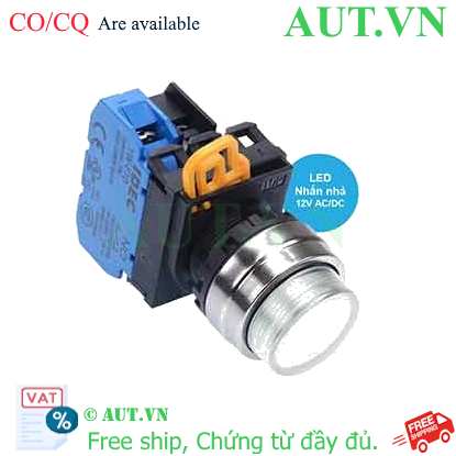 Ảnh của Nút nhấn nhả có đèn IDEC YW4L-M2E10Q3PW 12VAC/DC D22 1NO (Trắng)